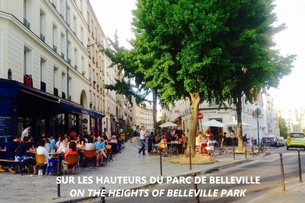 Small Arty Studio Menilmontant Paris Bagian luar foto
